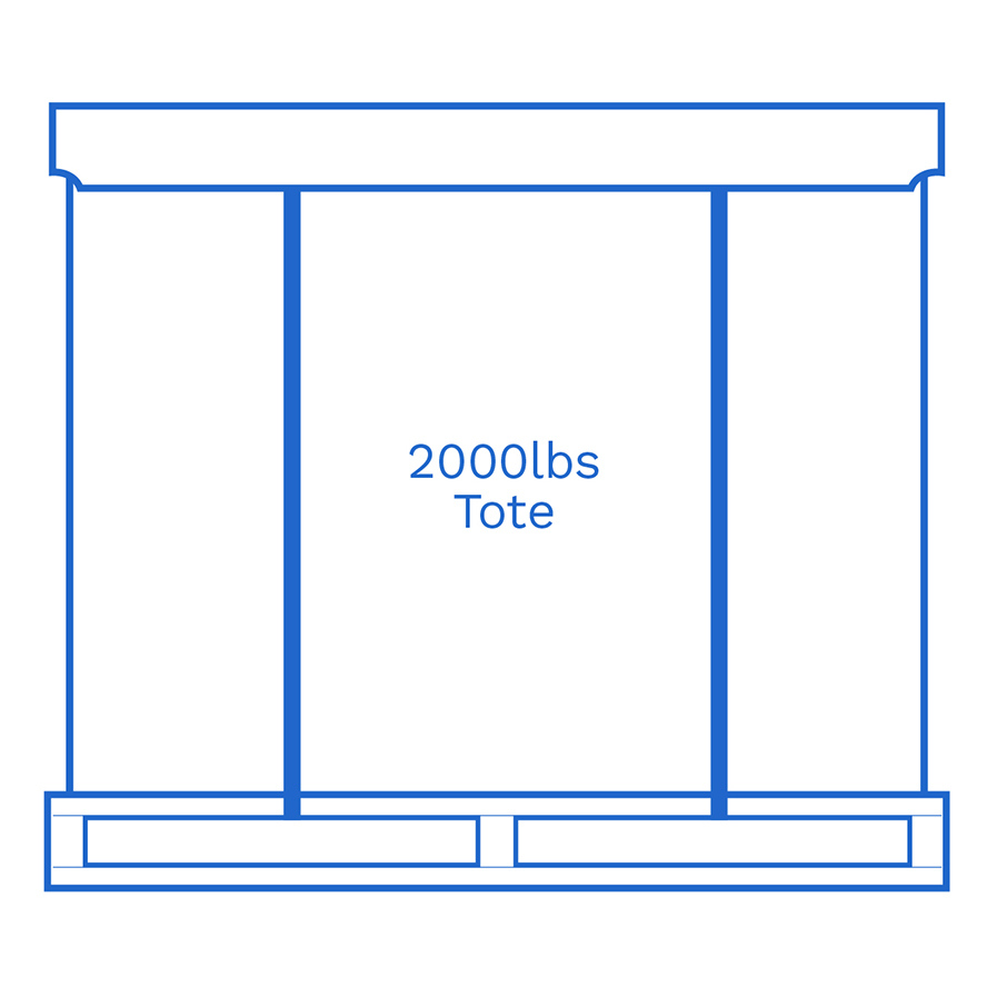 2000lbs Tote FSUS Hillside