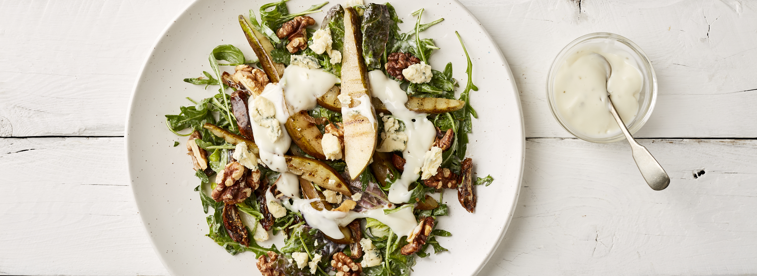 P10598 AAK 461 Griddled Pear Date Walnut Salad Lion Cropped