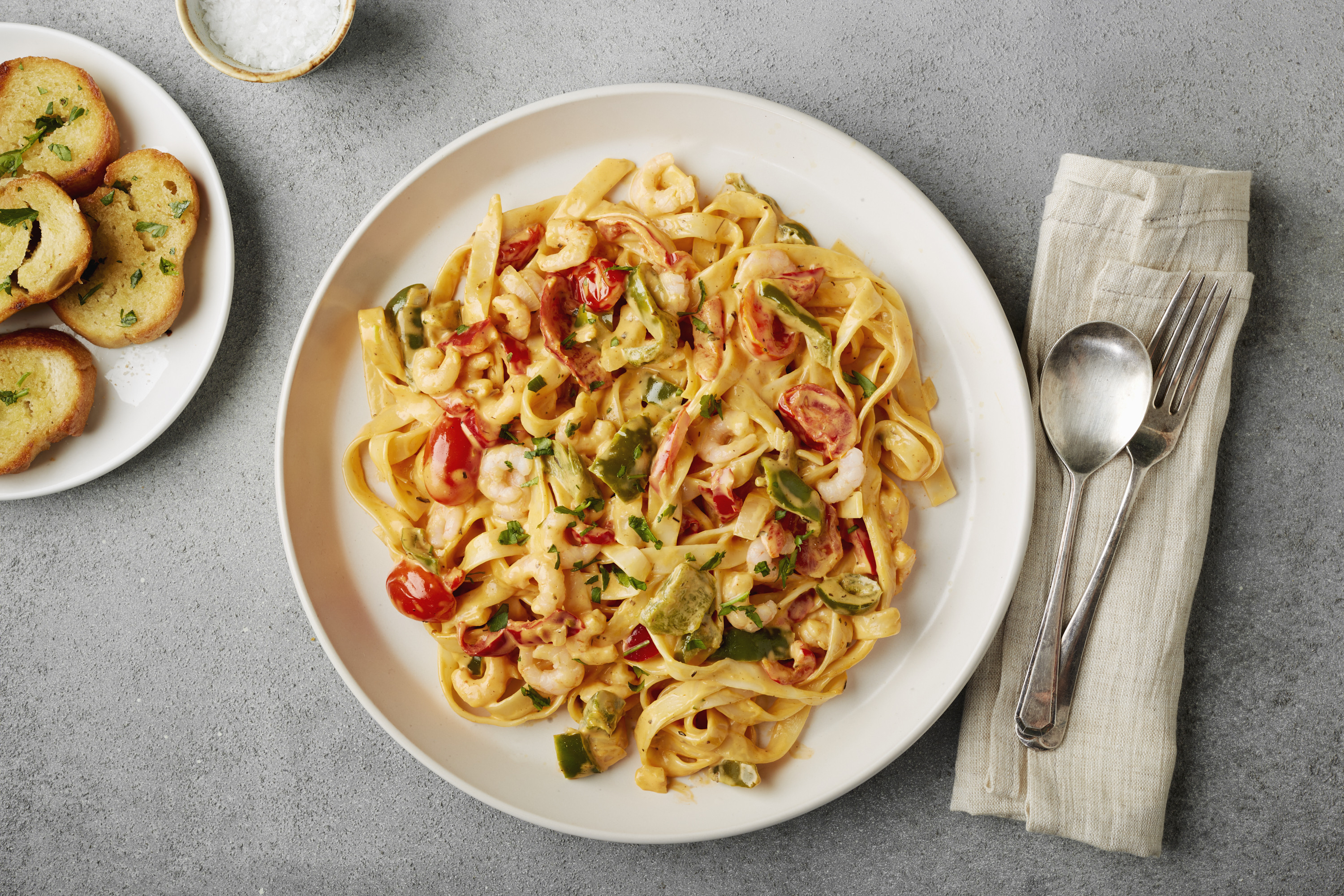 Quick Cajun and Tomato Prawn Linguini Lion Cajun Tomato