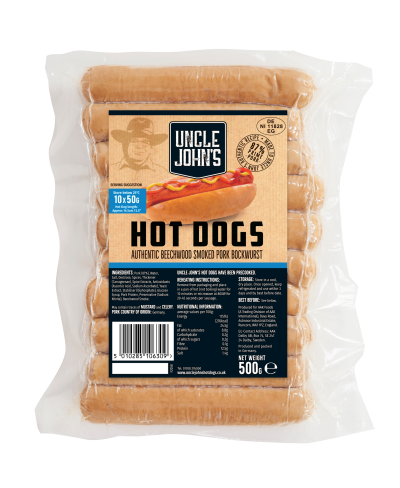 Uncle Johns Bockwurst 10x50g