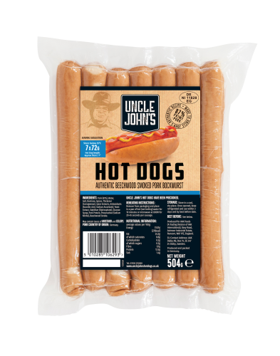 Uncle Johns Bockwurst 7x72g