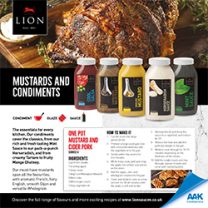 Lion Mustard and Condiments sell sheet 1