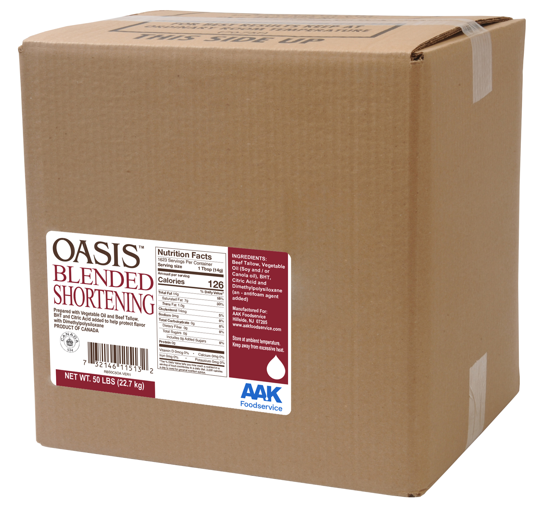 Oasis blendedshort shipper