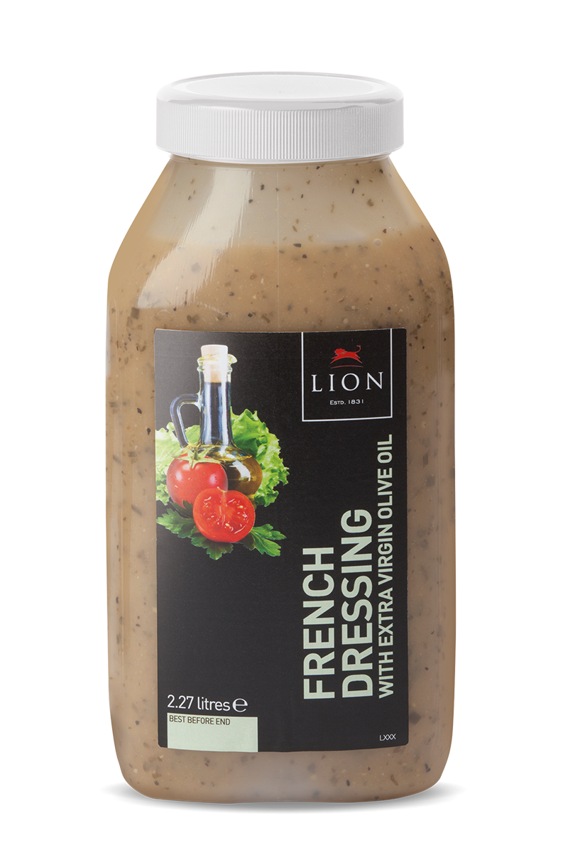 Lion French Dressing with Extra Virgin Olive Oil 2 27 L White Lid