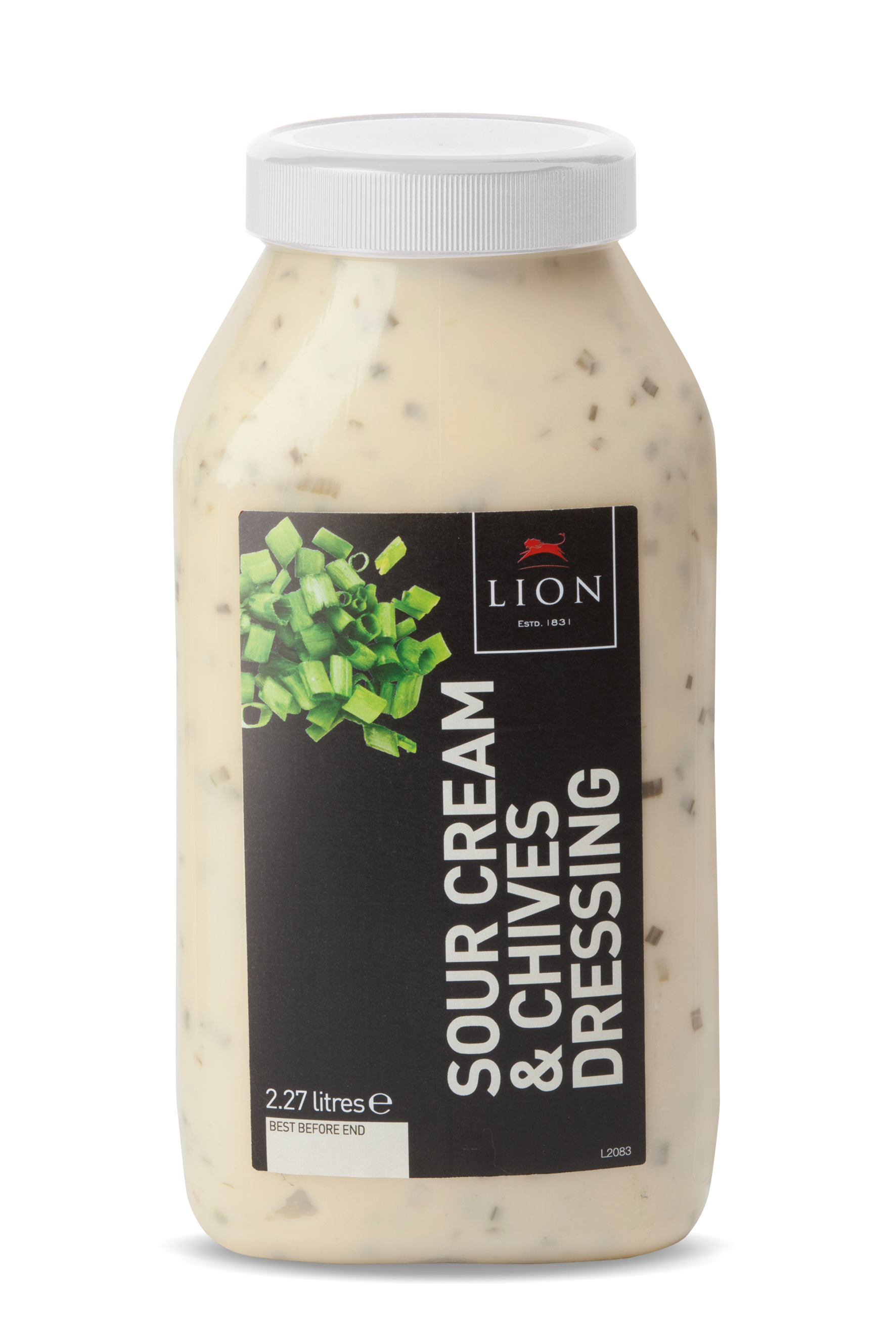 Lion Sour Cream Chives Dressing 2 27 L White Lid