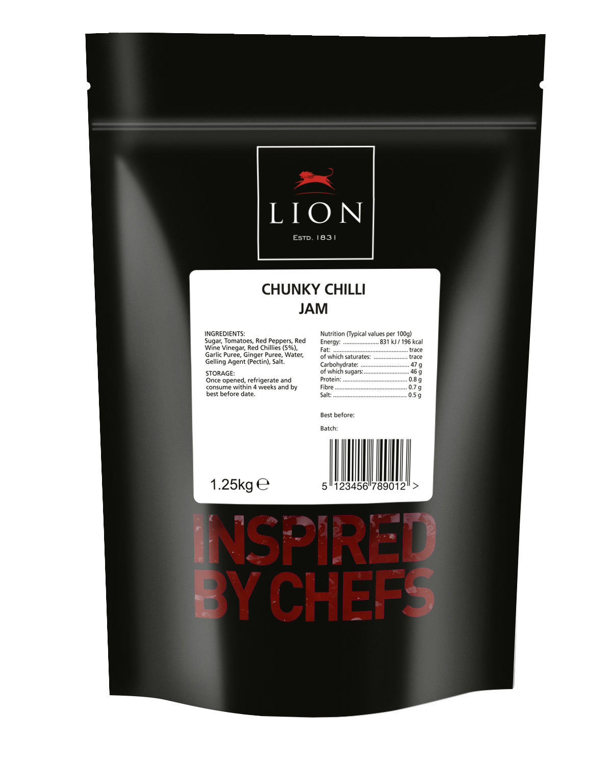 Lion Pouch Chunky Chilli Jam