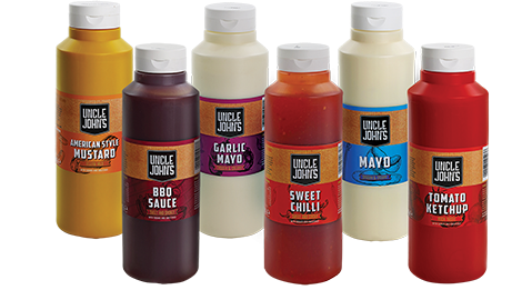 Uncle Johns Sauces Range